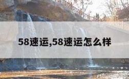 58速运,58速运怎么样