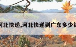 河北快递,河北快递到广东多少钱