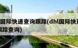 dhl国际快递查询跟踪(dhl国际快递查询跟踪查询)