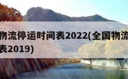 全国物流停运时间表2022(全国物流停运时间表2019)