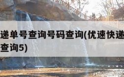 优速快递单号查询号码查询(优速快递单号查询号码查询5)