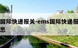 ems国际快递报关-ems国际快递报关什么意思