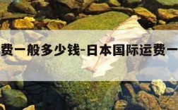 国际运费一般多少钱-日本国际运费一般多少钱