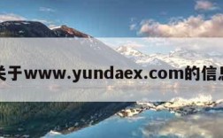 关于www.yundaex.com的信息