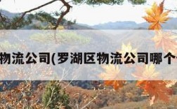 罗湖物流公司(罗湖区物流公司哪个便宜)