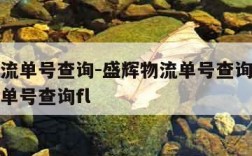 盛辉物流单号查询-盛辉物流单号查询追踪盛辉物流单号查询fl