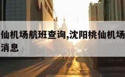 沈阳桃仙机场航班查询,沈阳桃仙机场航班查询最新消息